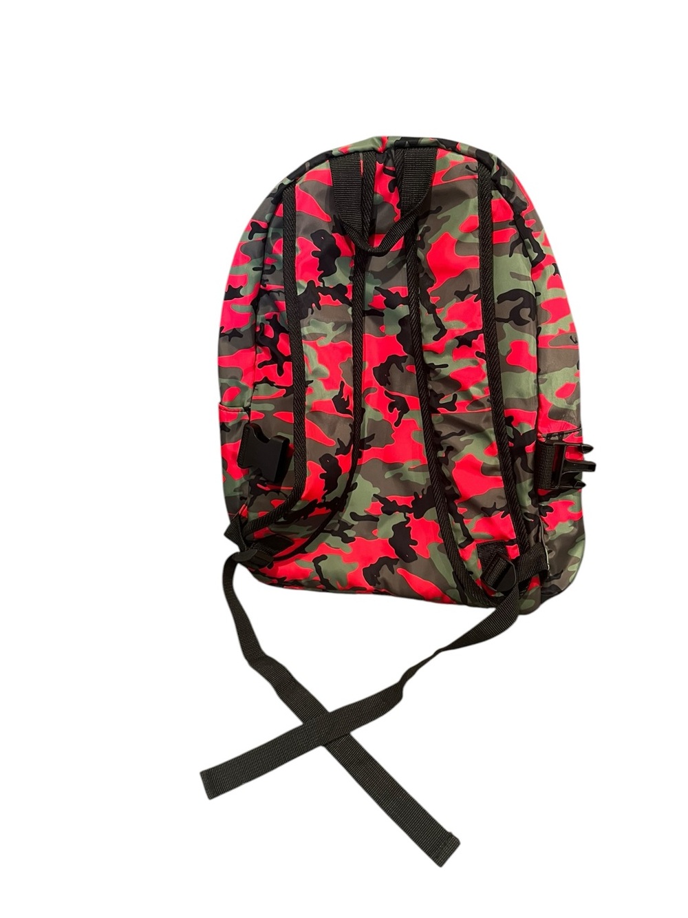 Badgley Mischka Nylon Pink Camo Backpack Lightweight Book Bag School - Picture 4 of 12